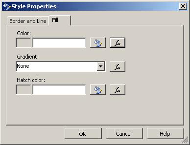 SQL Server Reporting Services 2005 Style Properties dialog box