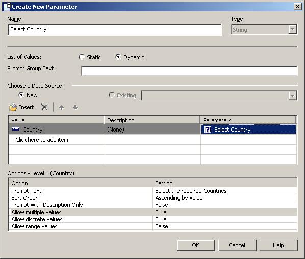 Crystal Reports Dynamic LOV All Option