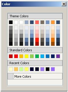 Crystal Xcelsius Color Options