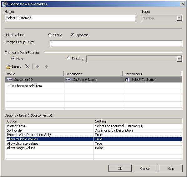 Create Customer Dynamic Parameter Field